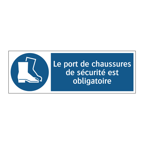 Le port de chaussures de sécurité est obligatoire