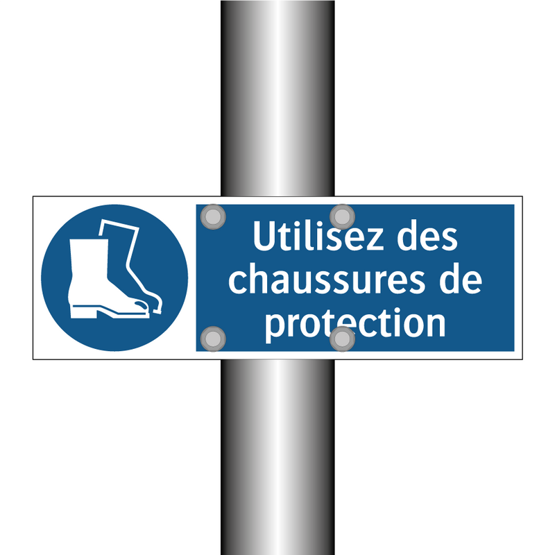 Utilisez des chaussures de protection