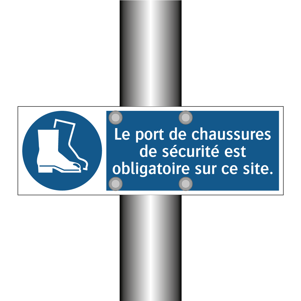 Le port de chaussures de sécurité est obligatoire sur ce site.