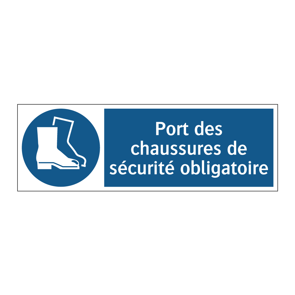 Port des chaussures de sécurité obligatoire
