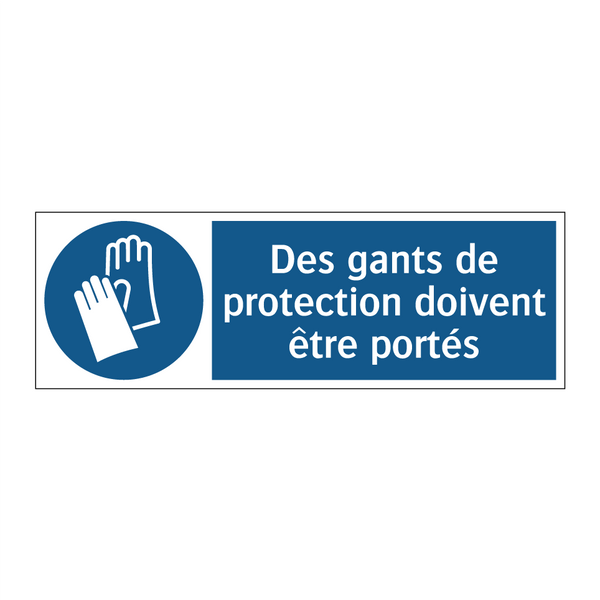 Des gants de protection doivent être portés