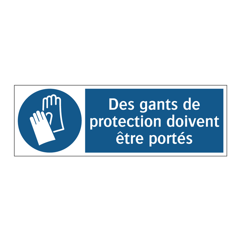 Des gants de protection doivent être portés