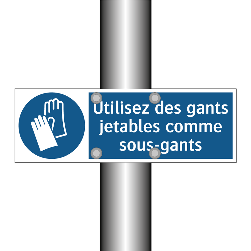 Utilisez des gants jetables comme sous-gants