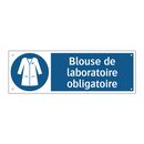 Blouse de laboratoire obligatoire