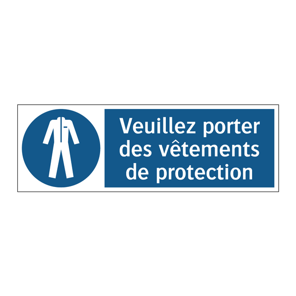 Veuillez porter des vêtements de protection