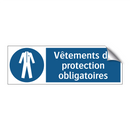 Vêtements de protection obligatoires