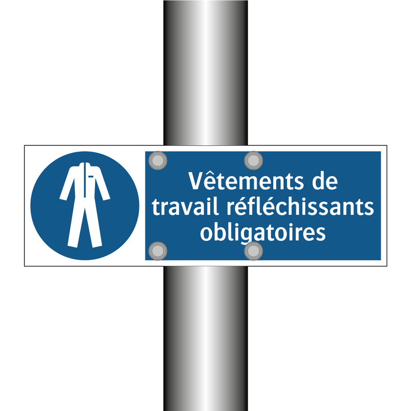 Vêtements de travail réfléchissants obligatoires