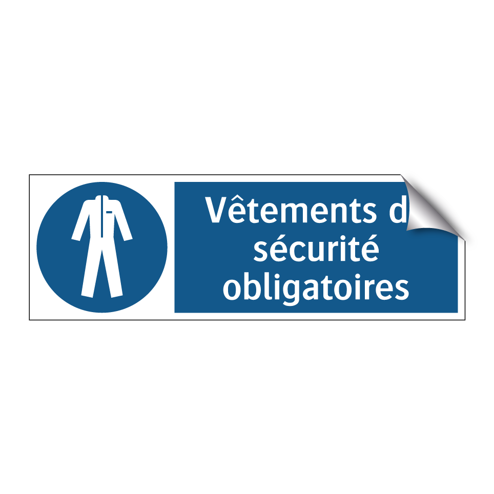 Vêtements de sécurité obligatoires