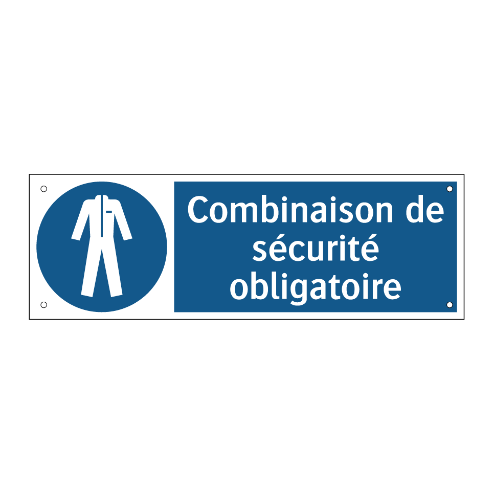 Combinaison de sécurité obligatoire
