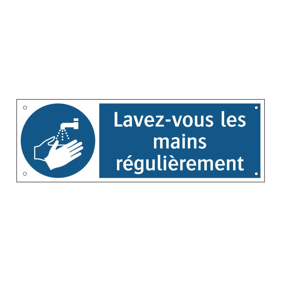 Lavez-vous les mains régulièrement