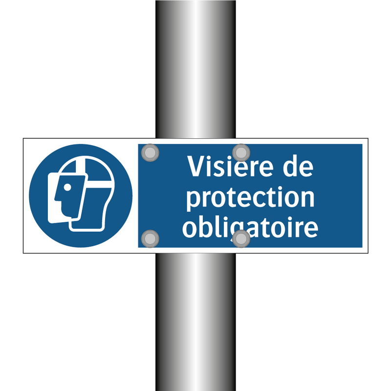 Visière de protection obligatoire