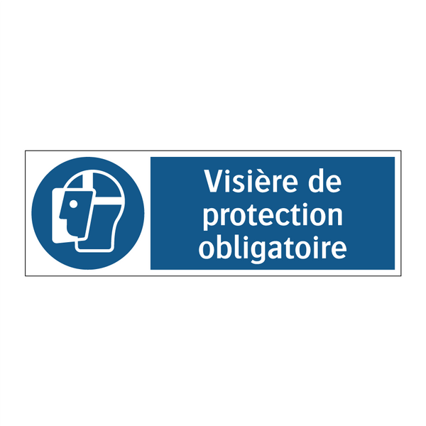 Visière de protection obligatoire