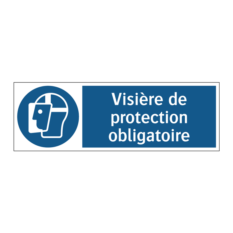 Visière de protection obligatoire