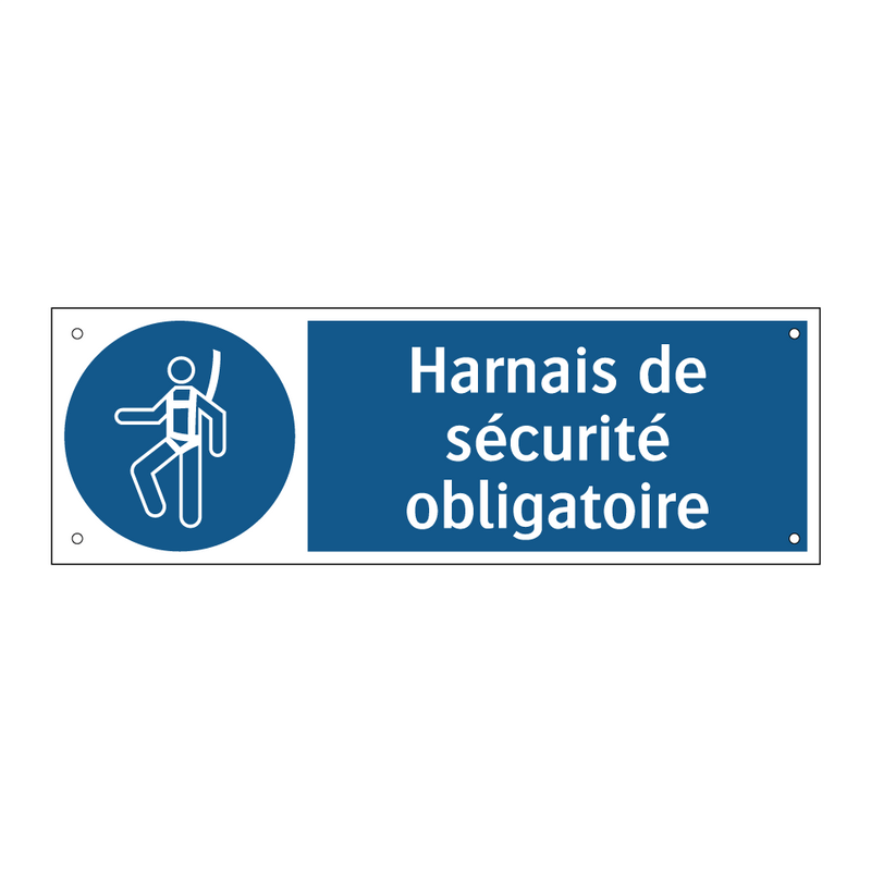 Harnais de sécurité obligatoire