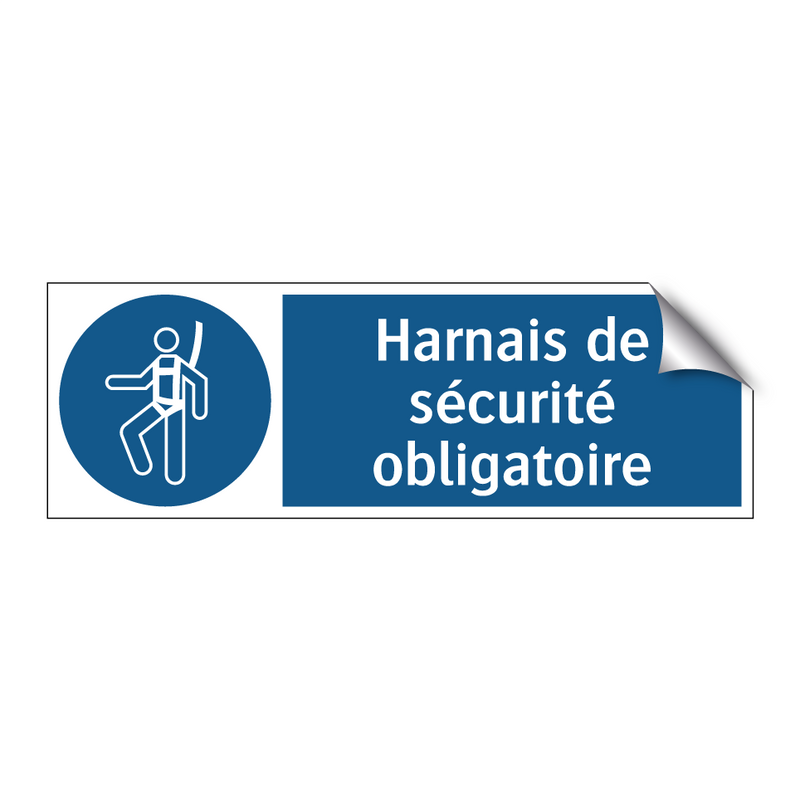 Harnais de sécurité obligatoire