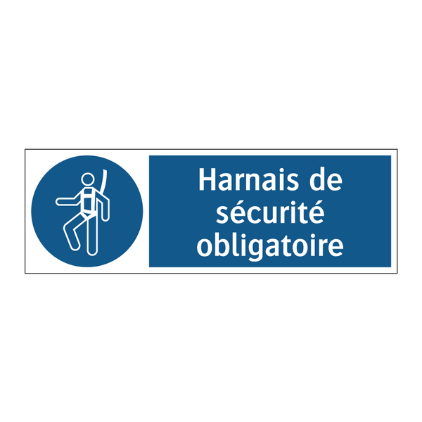 Harnais de sécurité obligatoire