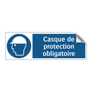 Casque de protection obligatoire