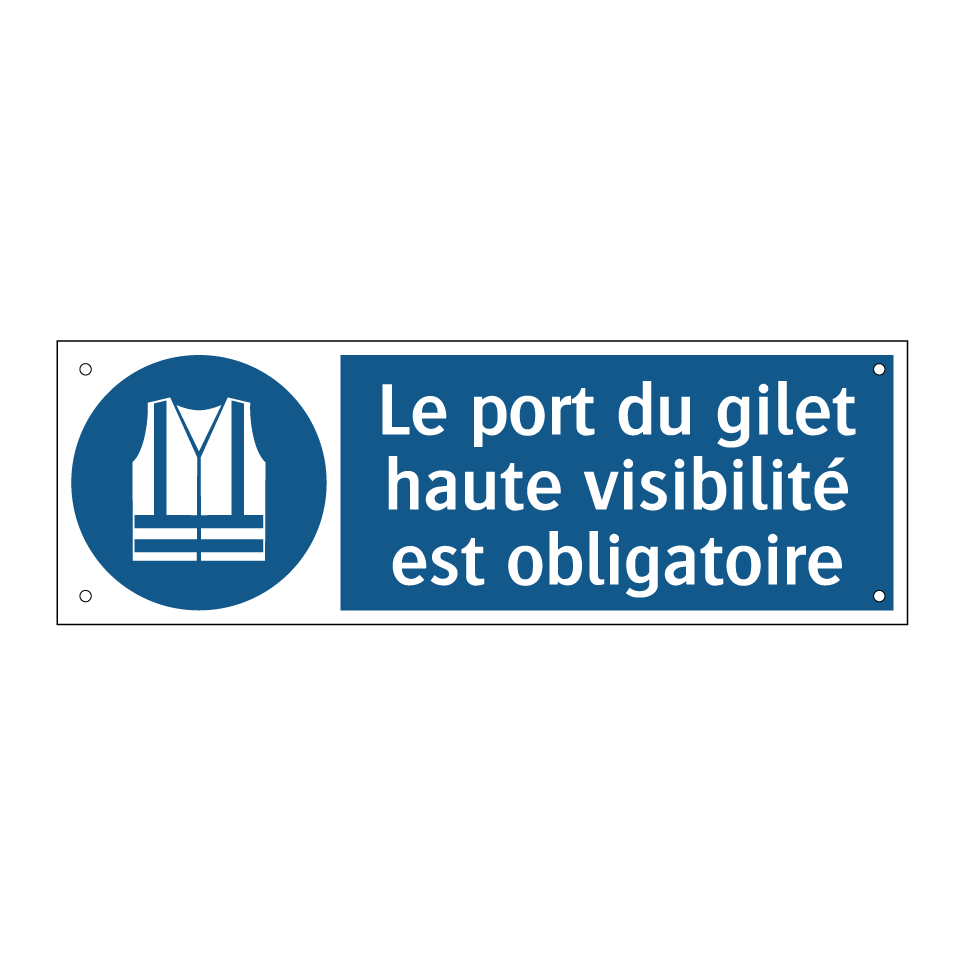 Le port du gilet haute visibilité est obligatoire