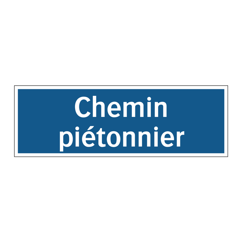 Chemin piétonnier