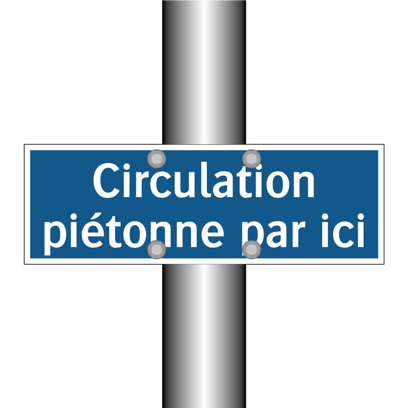 Circulation piétonne par ici