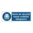 Veste de sécurité haute visibilité obligatoire