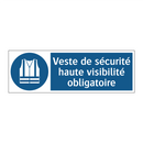 Veste de sécurité haute visibilité obligatoire