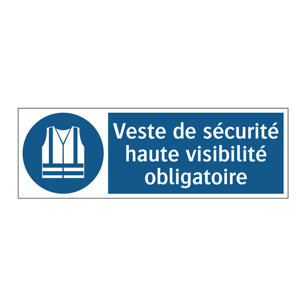 Veste de sécurité haute visibilité obligatoire