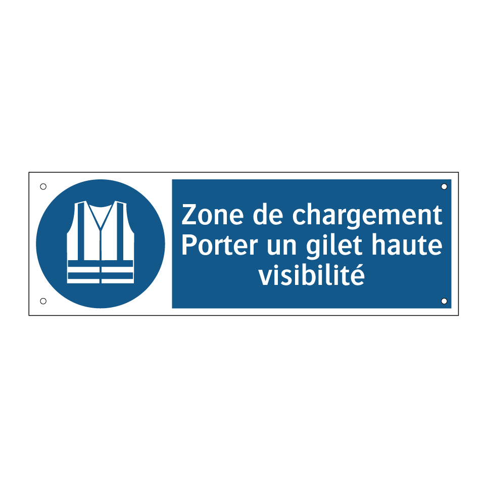 Zone de chargement Porter un gilet haute visibilité