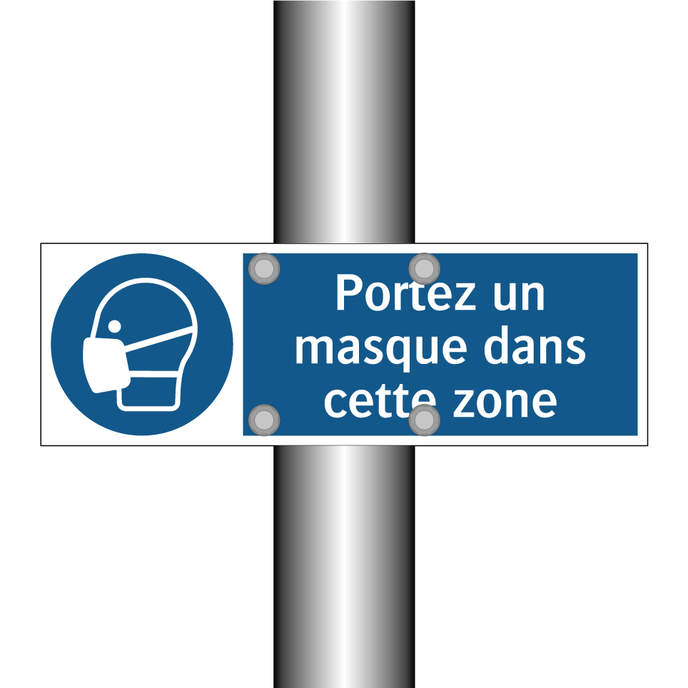 Portez un masque dans cette zone