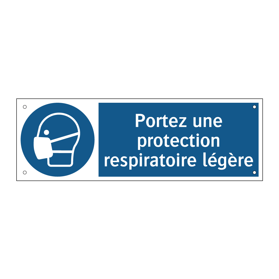 Portez une protection respiratoire légère