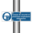 Casque de sécurité et protection respiratoire obligatoires