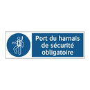 Port du harnais de sécurité obligatoire