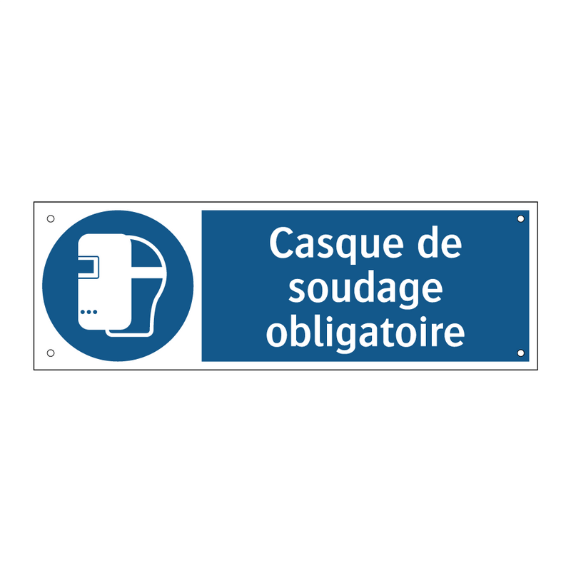 Casque de soudage obligatoire