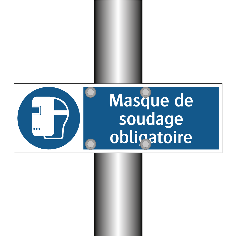 Masque de soudage obligatoire