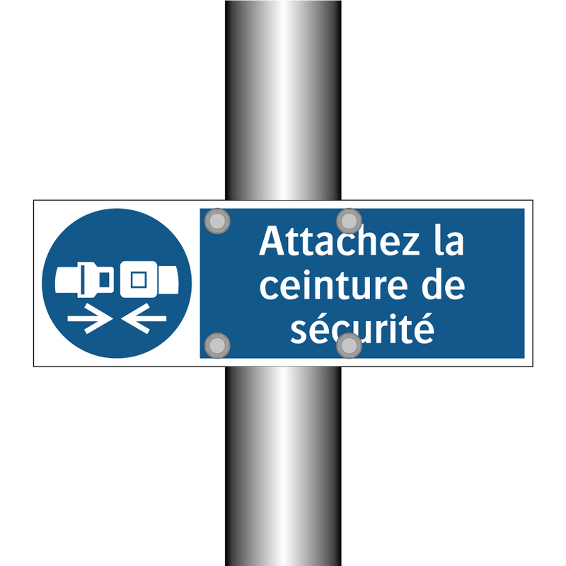 Attachez la ceinture de sécurité