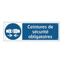 Ceintures de sécurité obligatoires