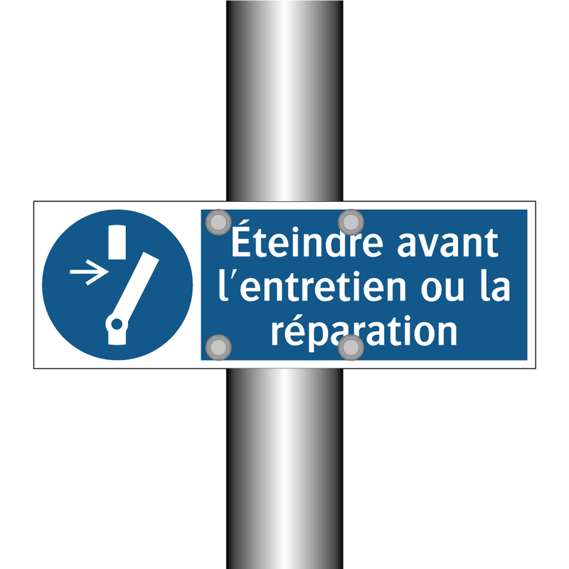 Éteindre avant l'entretien ou la réparation