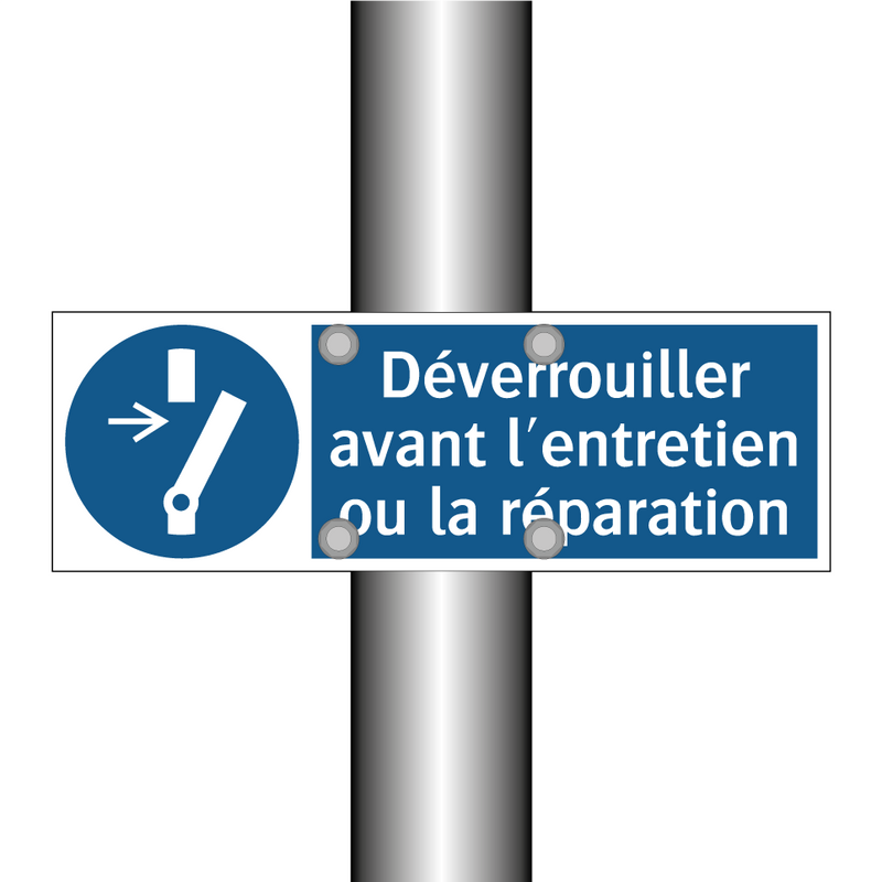 Déverrouiller avant l'entretien ou la réparation