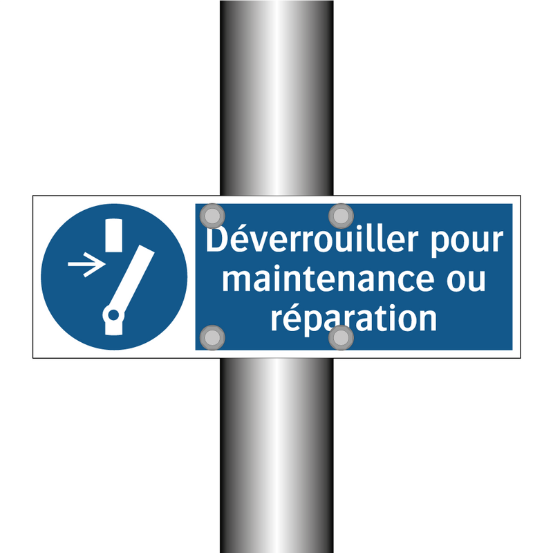 Déverrouiller pour maintenance ou réparation