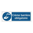 Crème barrière obligatoire