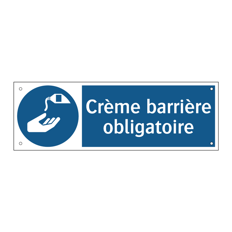 Crème barrière obligatoire