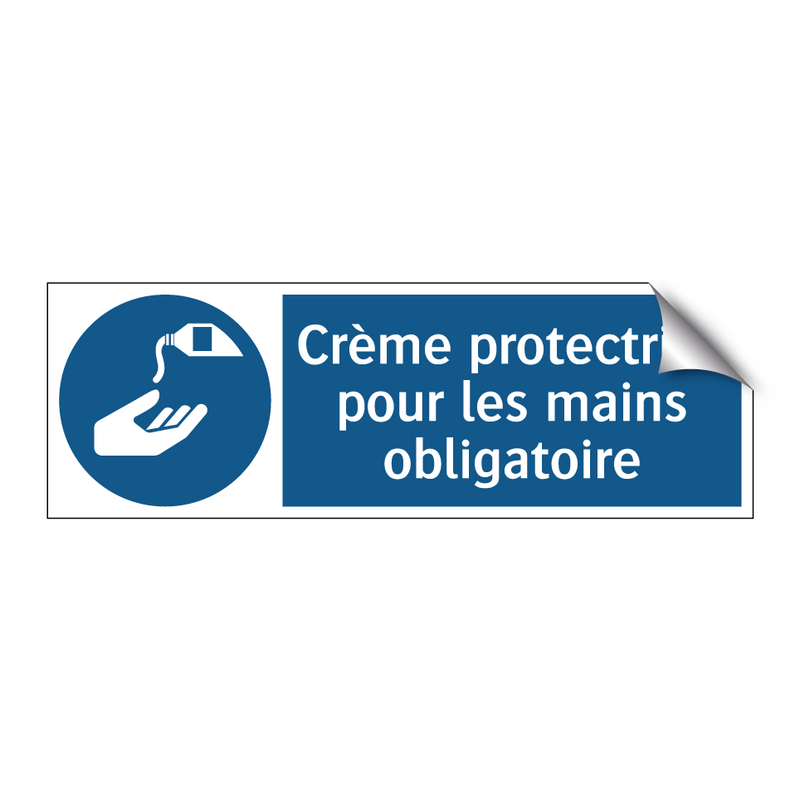 Crème protectrice pour les mains obligatoire