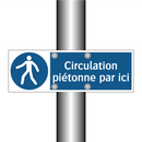 Circulation piétonne par ici