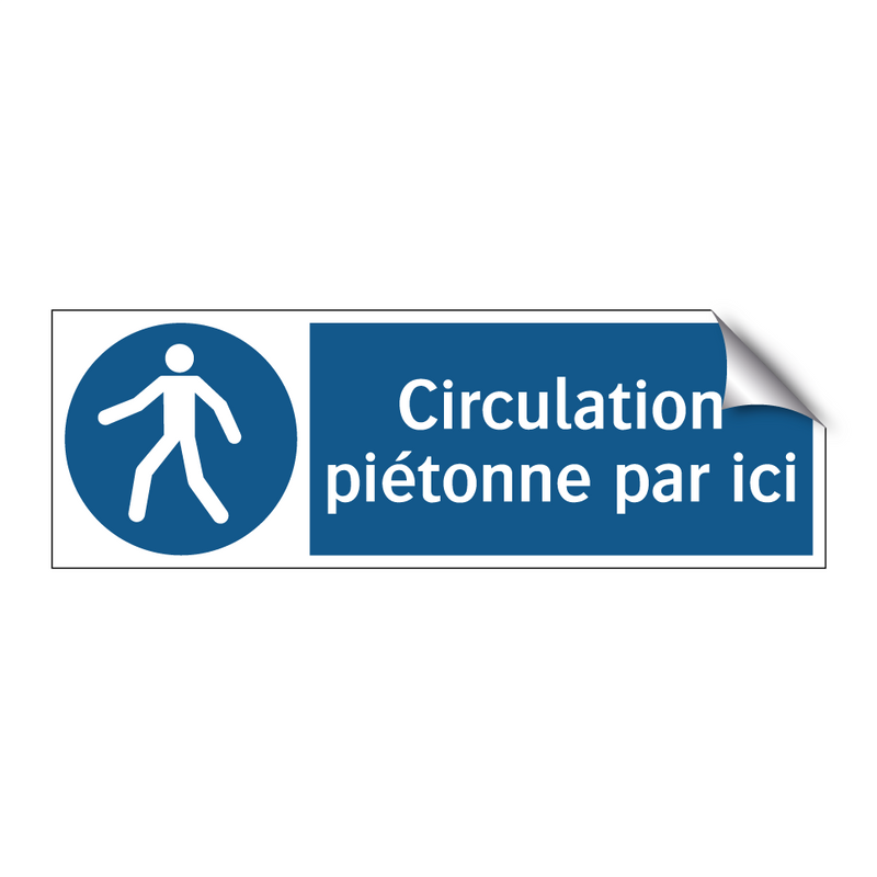 Circulation piétonne par ici