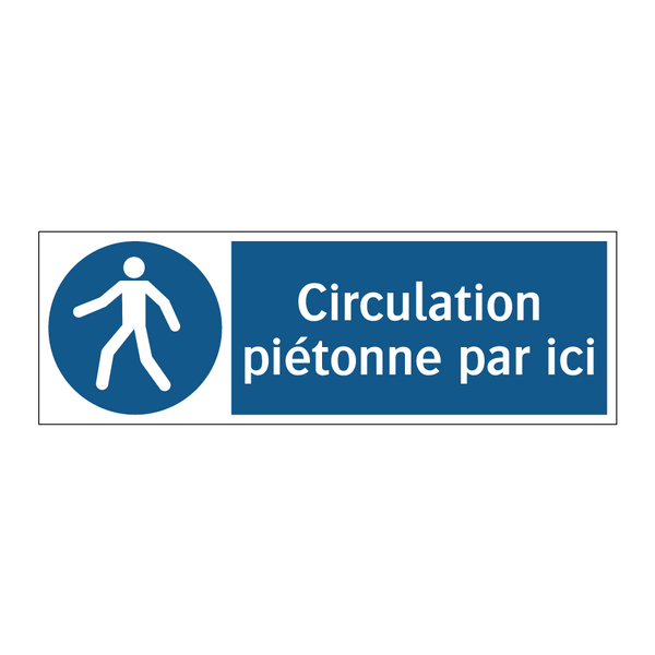 Circulation piétonne par ici