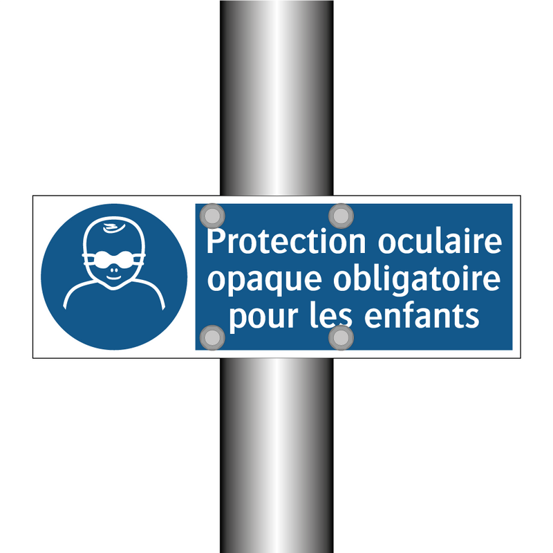Protection oculaire opaque obligatoire pour les enfants