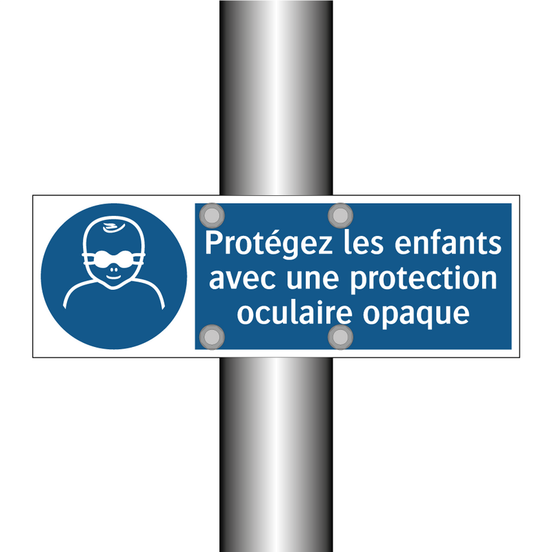 Protégez les enfants avec une protection oculaire opaque