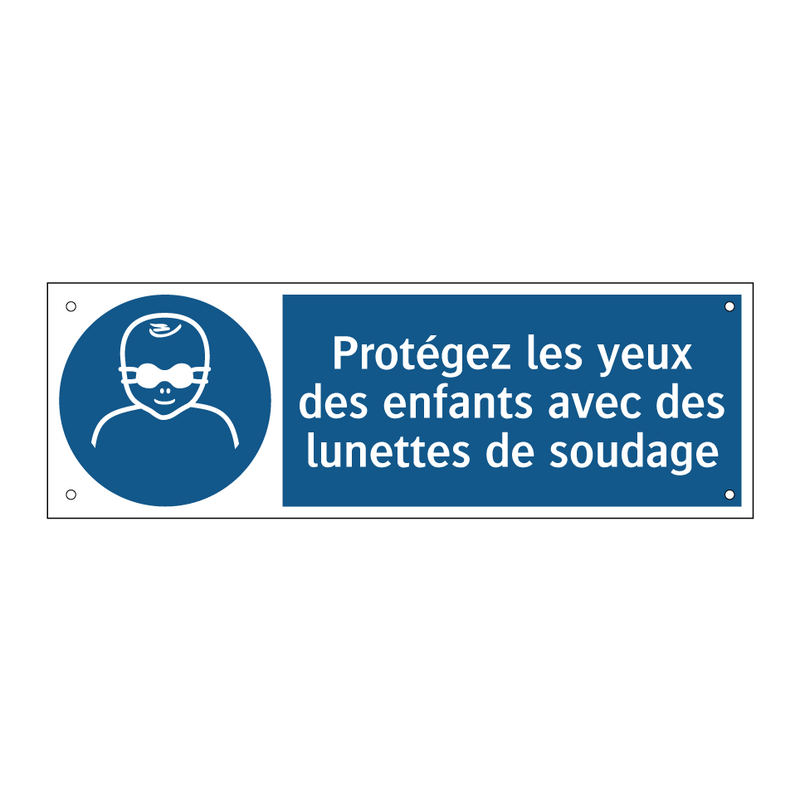 Protégez les yeux des enfants avec des lunettes de soudage