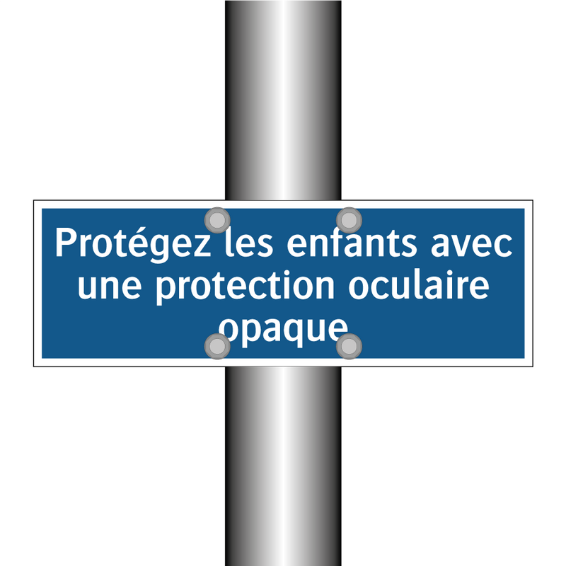 Protégez les enfants avec une protection oculaire opaque