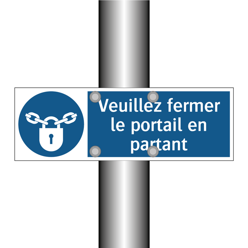 Veuillez fermer le portail en partant
